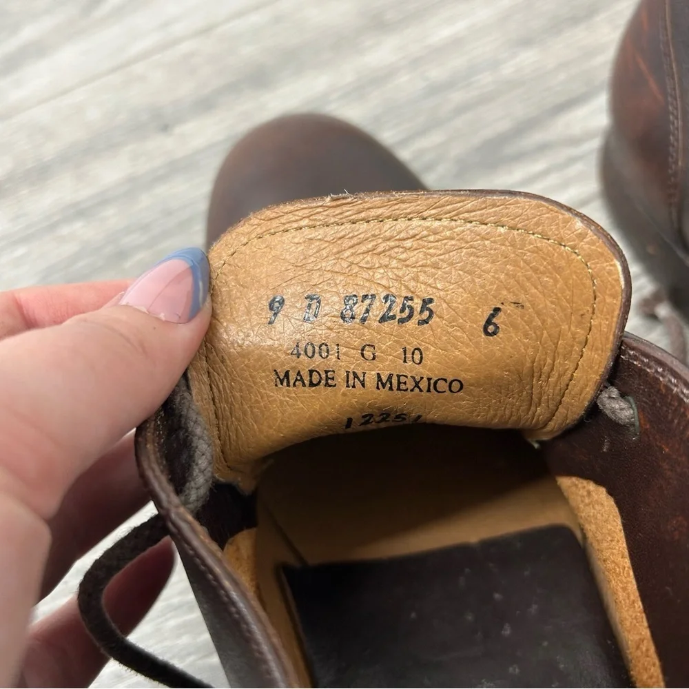 Frye Brown Leather Chukka Ankle Boots Size 9